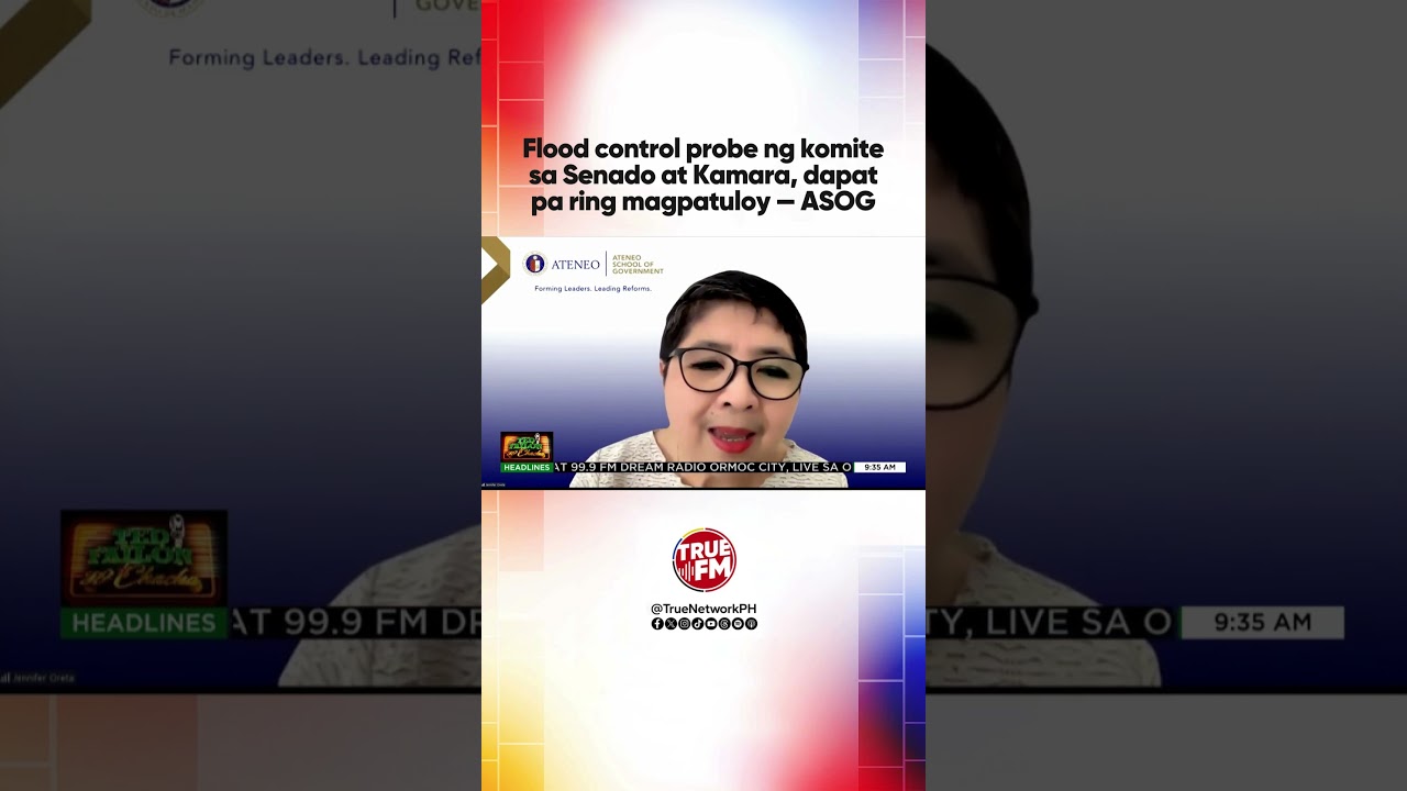 Flood control probe ng komite sa Senado at Kamara, dapat pa ring magpatuloy — ASOG