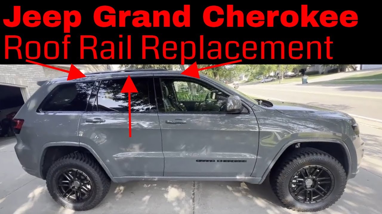 Замена пластиковых рейлингов/молдингов на крыше Jeep Grand Cherokee WK2
