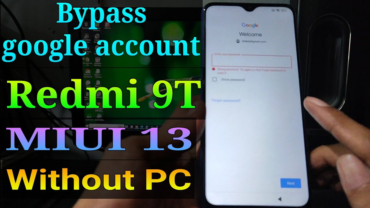 Bypass Google Account Redmi 9T || Frp Bypass Redmi 9T