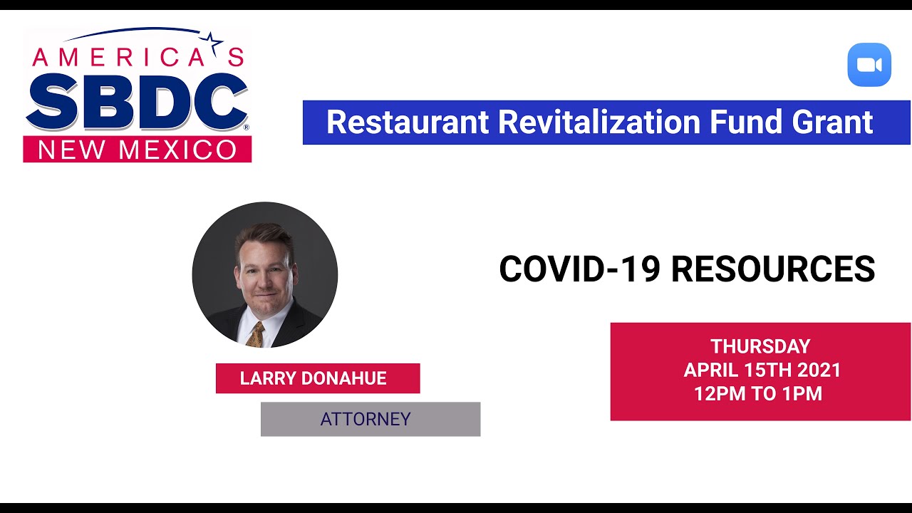 Restaurant Revitalization Fund Grant