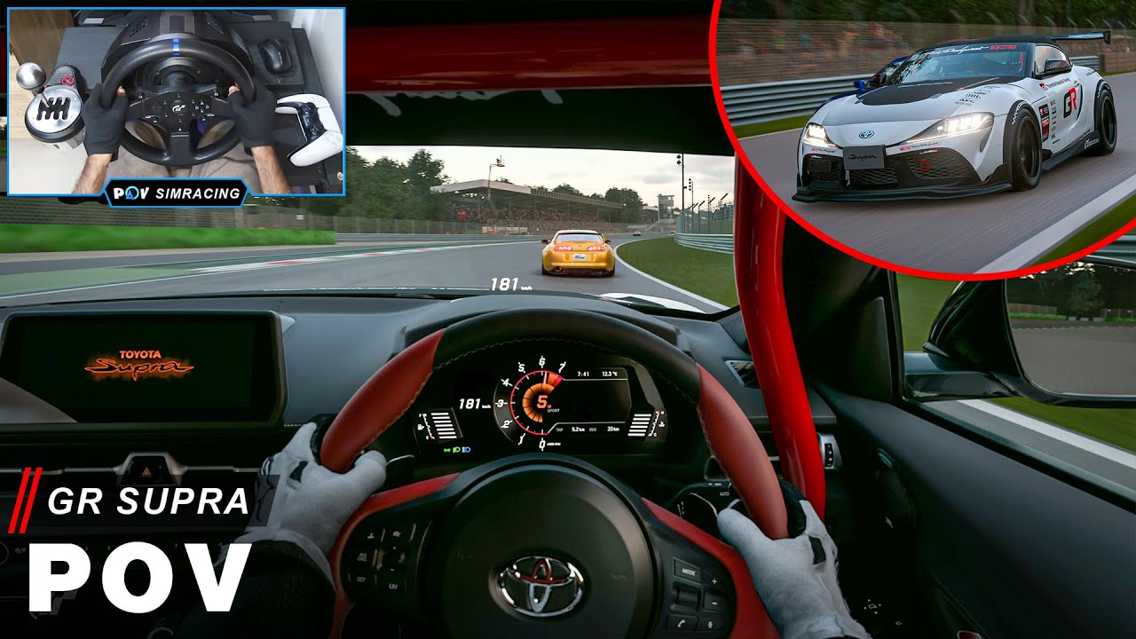 GR Supra RZ POV on Monza | Gran Turismo 7 | Steering Wheel Gameplay | PS5