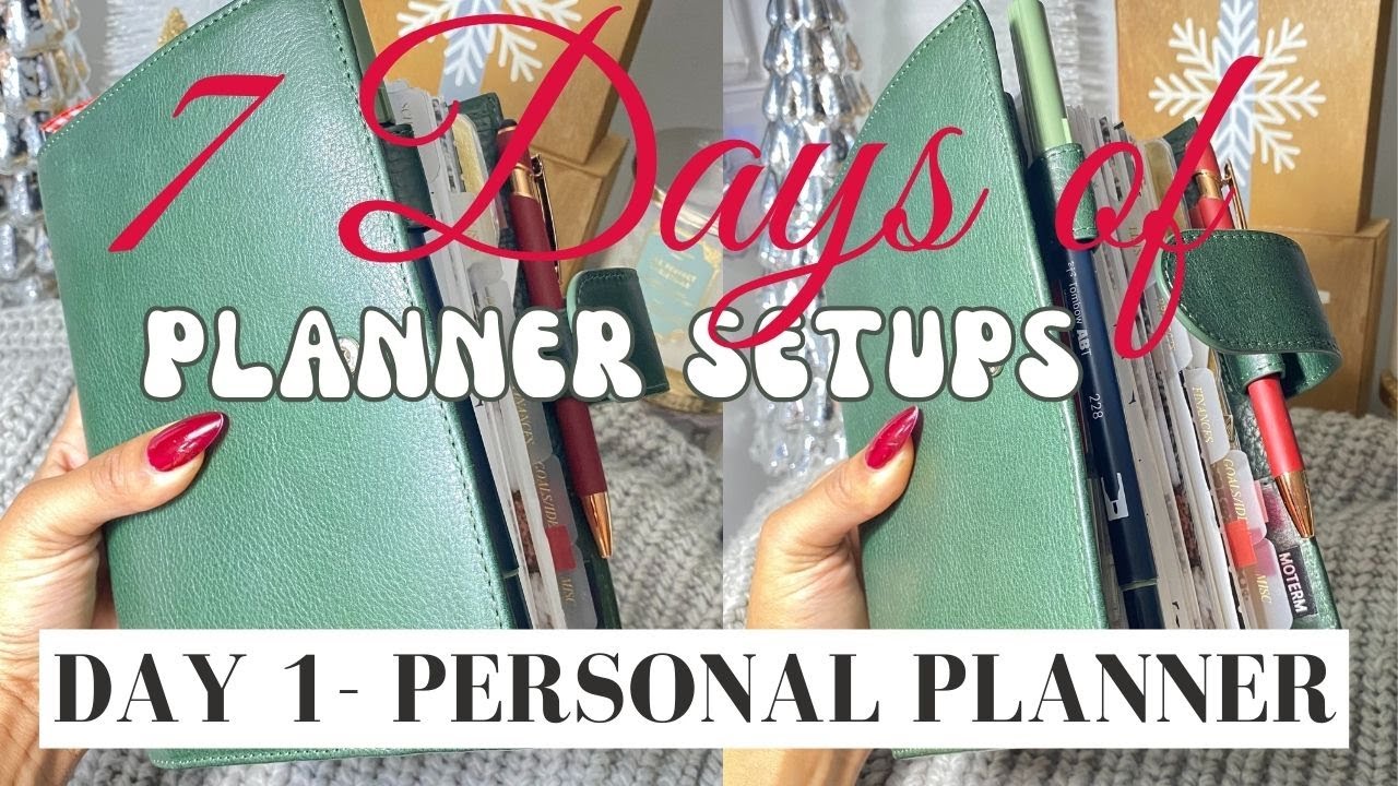 December MOTERM Personal Rings Planner Setup | 7 Days of Planner Setups | Day 1