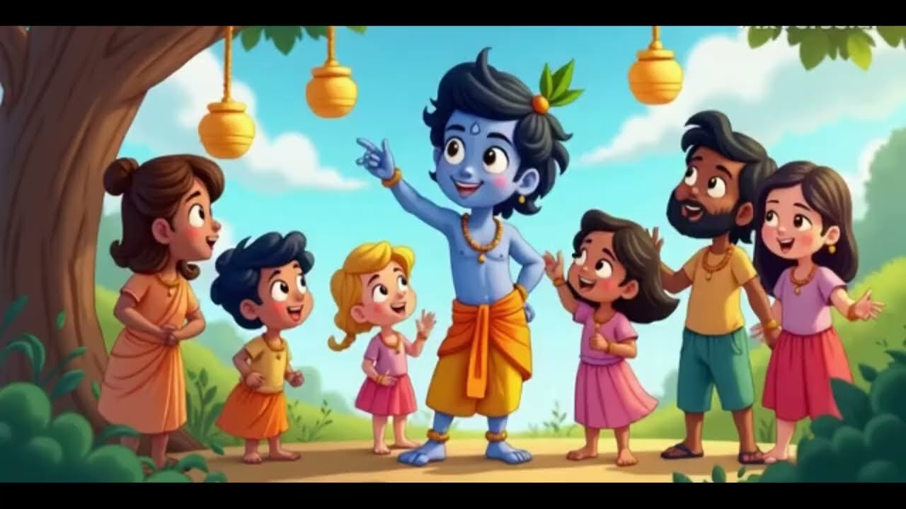 Bal Krishna Ki Makhan Leela | Vrindavan Ki Pyari Kahani | Krishna Story for Kids
