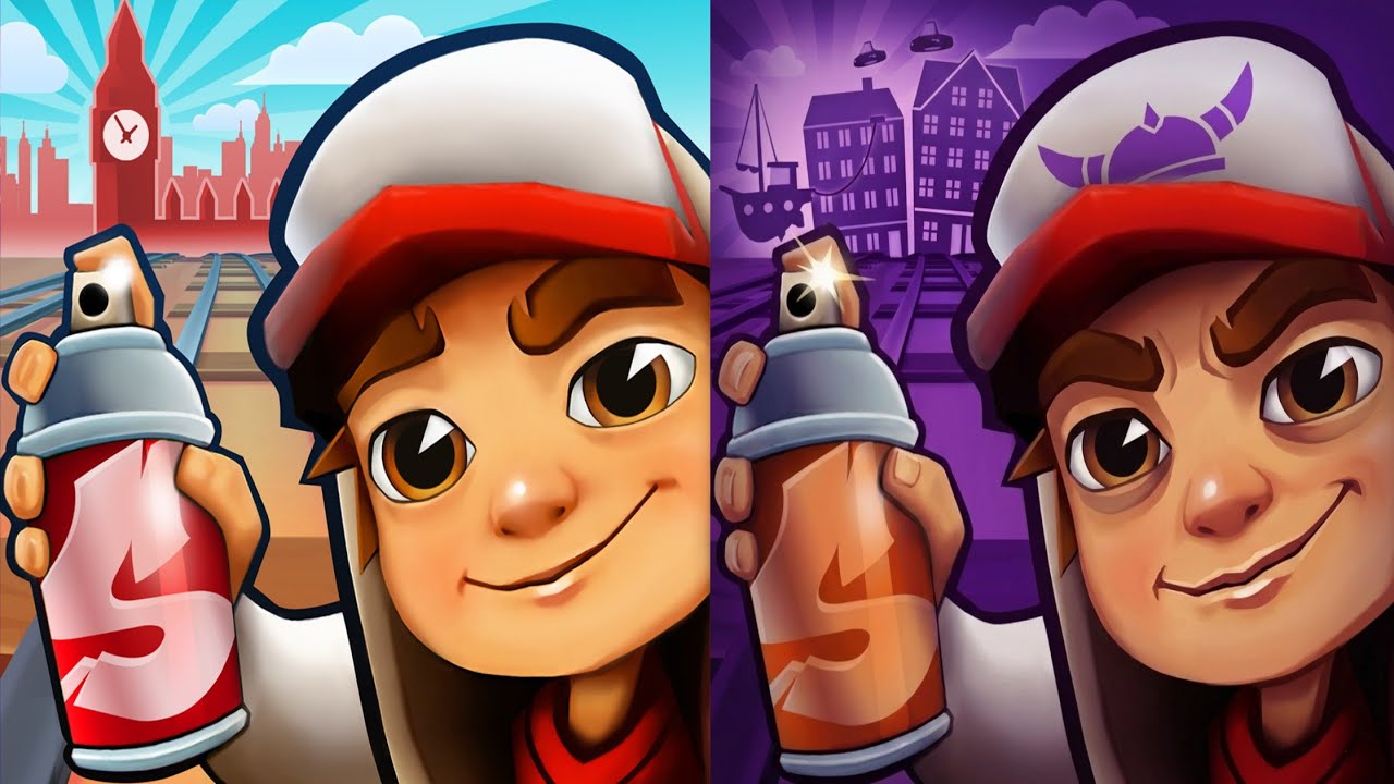 Subway Surfers : London Lucky Creatures 🆚 Super Runner City Copenhagen 2022 Map Comparison 