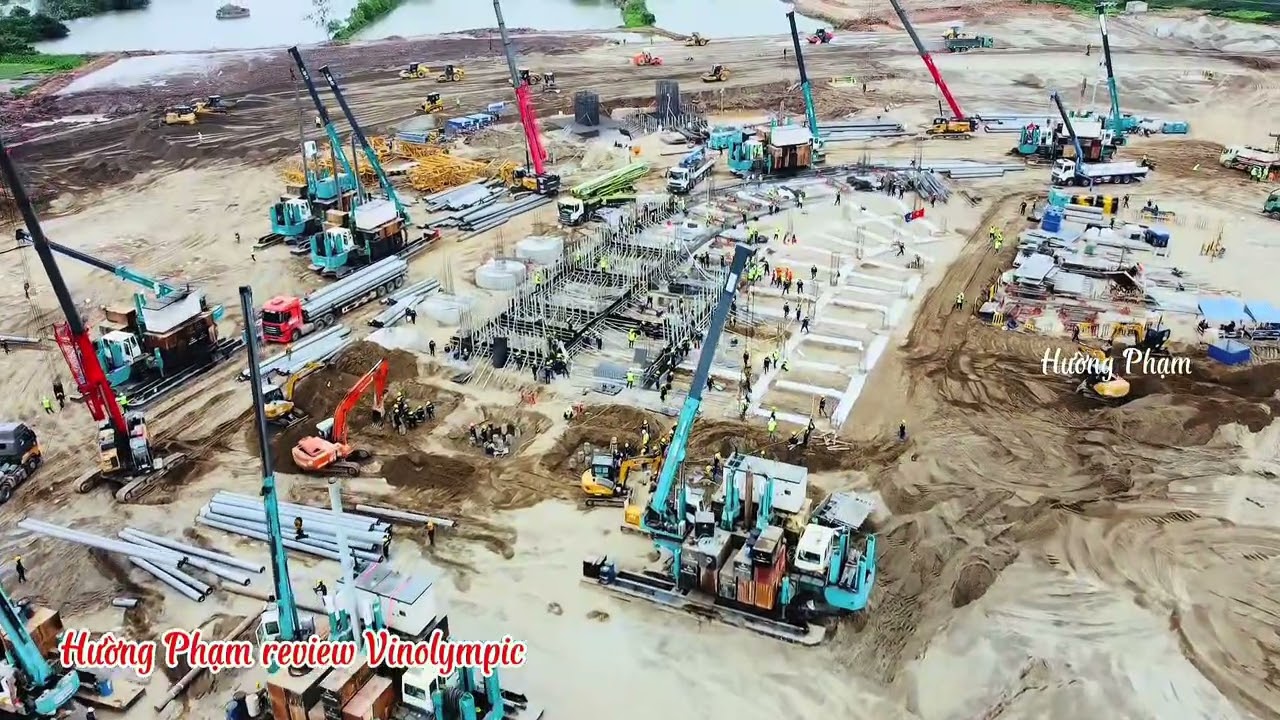 Hình ảnh mới nhất về sân vận động Lạc Việt chiều 19/03/2026 #vinhomes #sanvandonglacviet #lacviet 