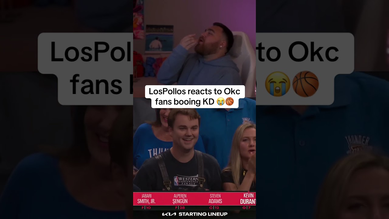 LosPollos reacts to Okc fans booing KD 😭🏀 #lospollostv