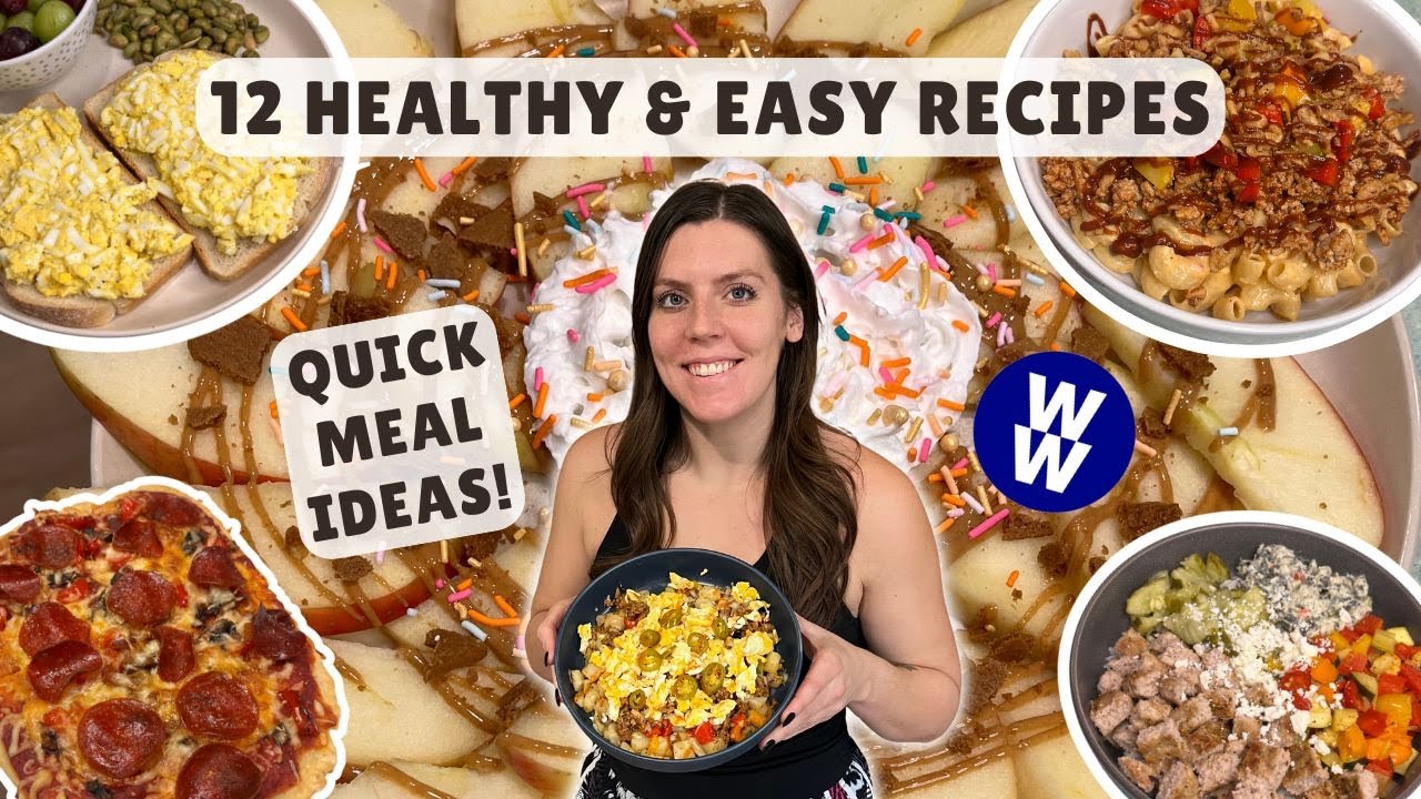 12 Easy & Healthy Recipes for Weight Loss | WeightWatchers Points & Calories | Quick Meal Ideas