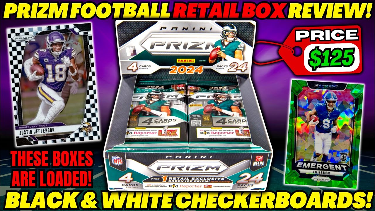 *THE BEST PRIZM FOOTBALL FORMAT?!🤯 2024 PRIZM FOOTBALL RETAIL BOX REVIEW!🏈