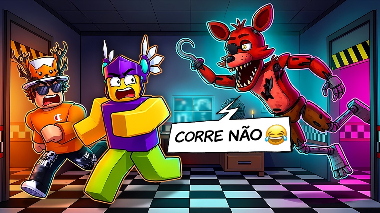 NOITE 6: CORRA DO FOXY! 🦊 Nunca RI TANTO Jogando FNAF Eternal Nights 😂