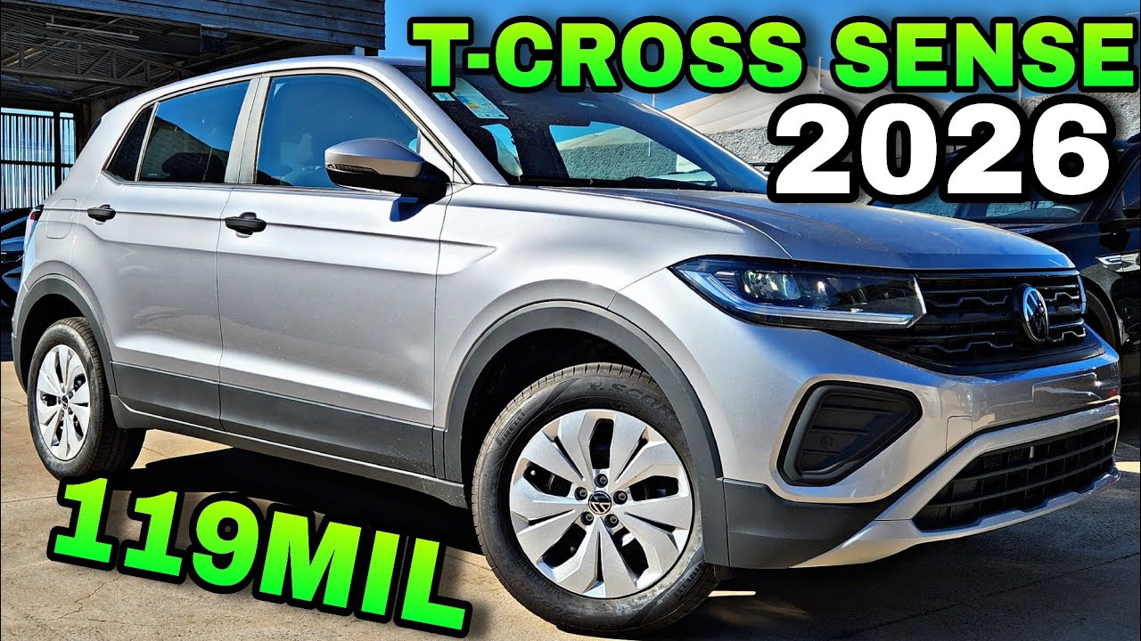 NOVO T-CROSS SENSE TSI 2026 EM DETALHES 