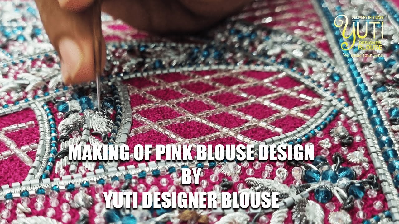 Pink Designer Blouse Making Video | Bridal Blouse by Yuti Designer Blouse.