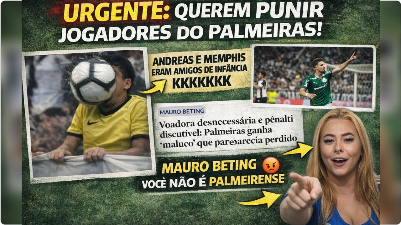 🤬 NÃO É POSSÍVEL ISSO! VÃO PUNIR JOGADORES DO PALMEIRAS KKKKK MAURO! VOCÊ NÃO É PALMEIRENSE E MAIS!