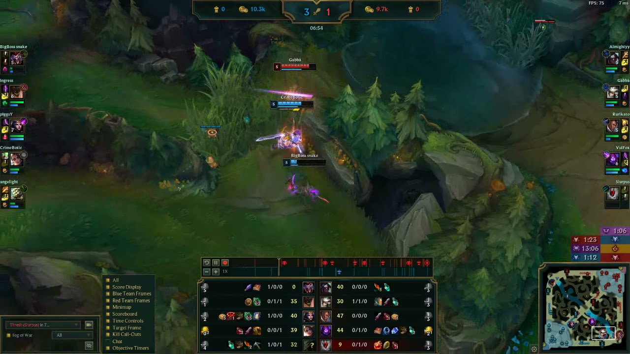 Support Thresh 1.1 Same Enemy Team on Ranked Flex (Team Full Gameplay) - League of Legends