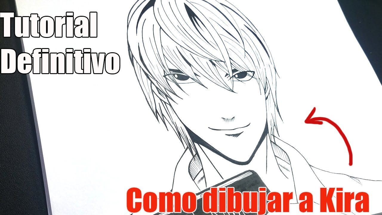 ✅ Como Dibujar a LIGHT YAGAMI Paso a Paso | COMO DIBUJAR A KIRA [DEATH NOTE]