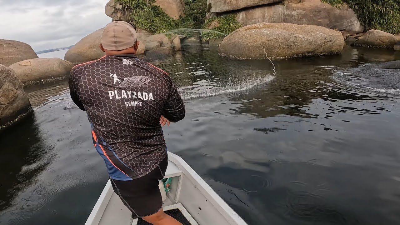 ENCONTRAMOS CARDUME GIGANTE ENCOSTADO NA ILHA