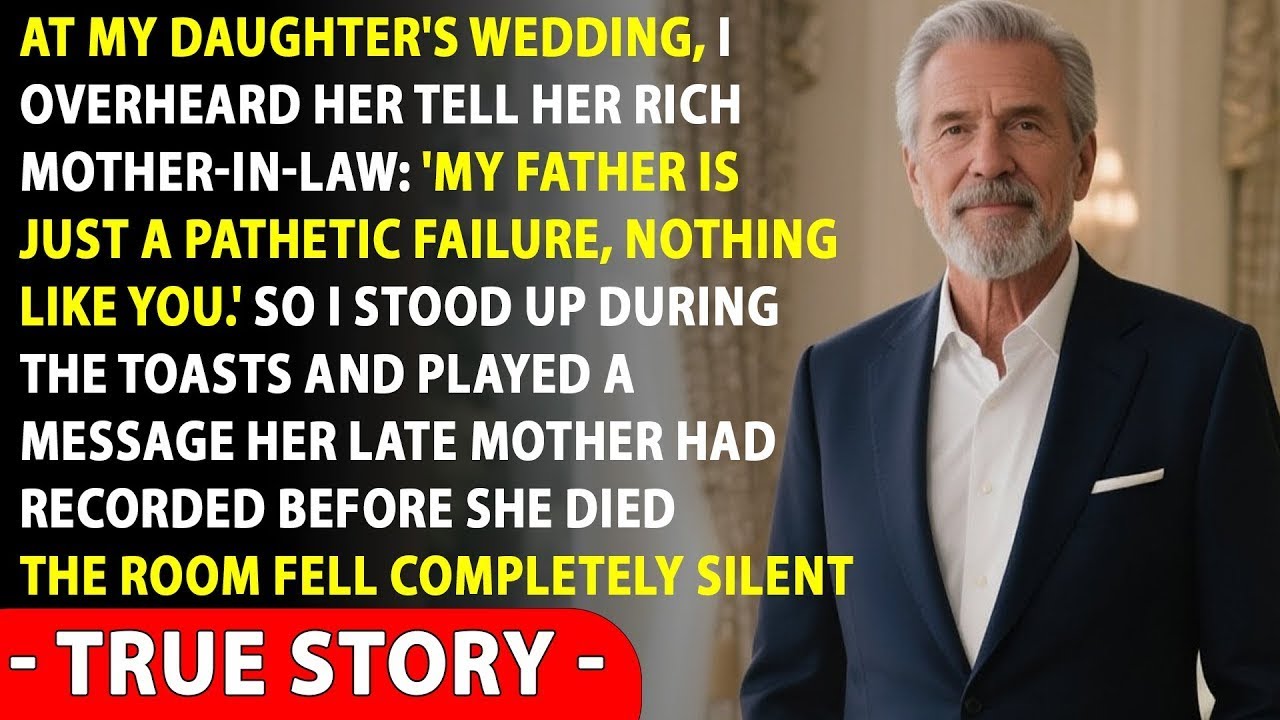 I Kept Quiet About My Fortune at My Daughter's Wedding — Until She Called Me 'Broke' in Her Speech