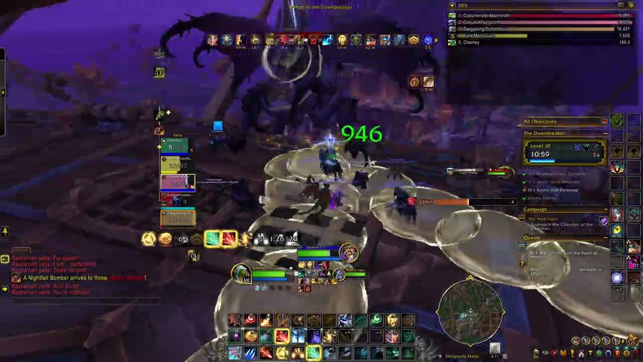 WoW Midnight pre-patch chronowarden preservation evoker pve The Dawnbreaker Mythic +10