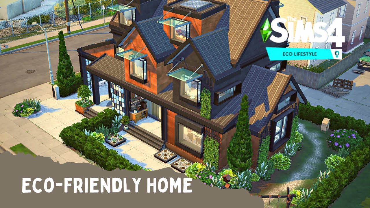 Eco-Friendly Home | Sims 4 Speed Build | No CC