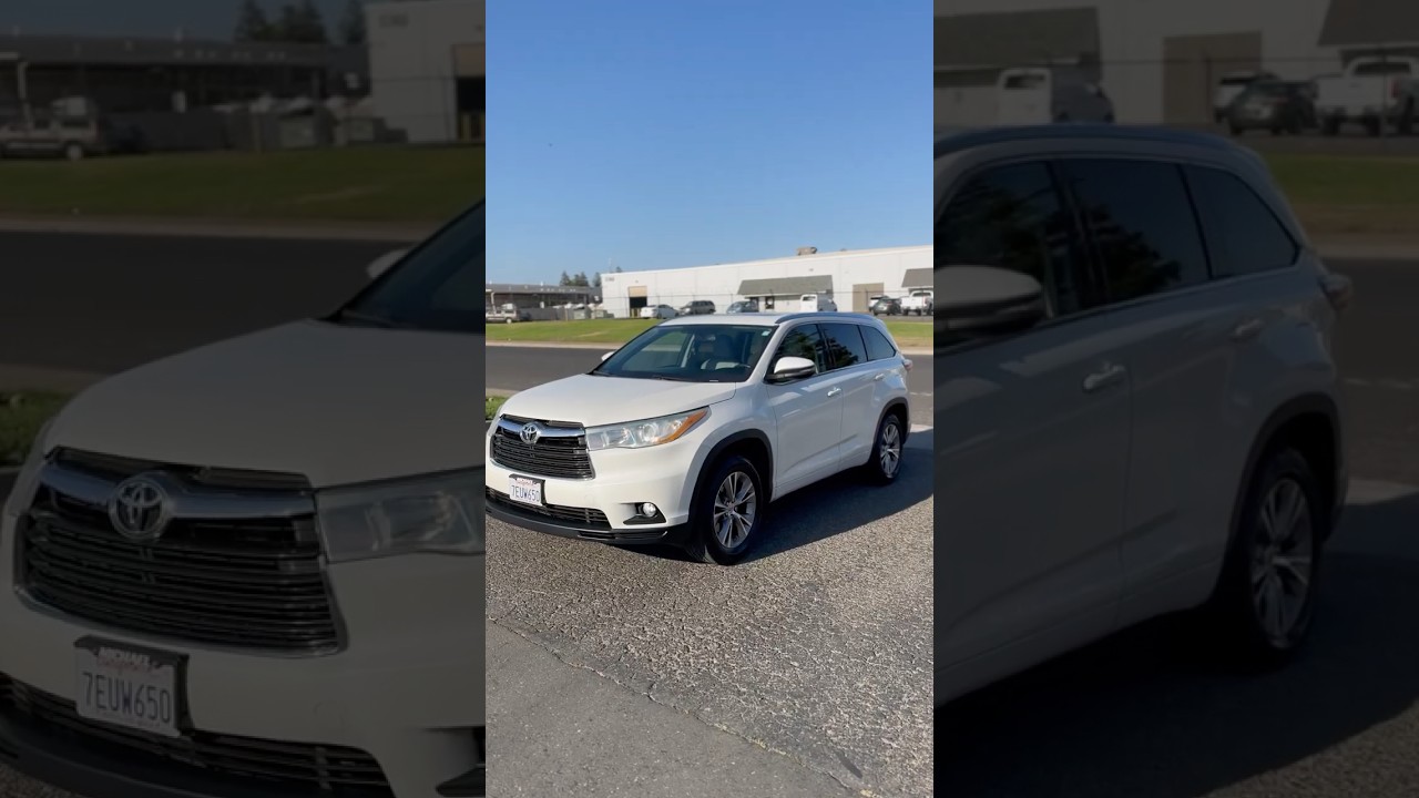 Practical never looked this good – Toyota Highlander in classic white. 