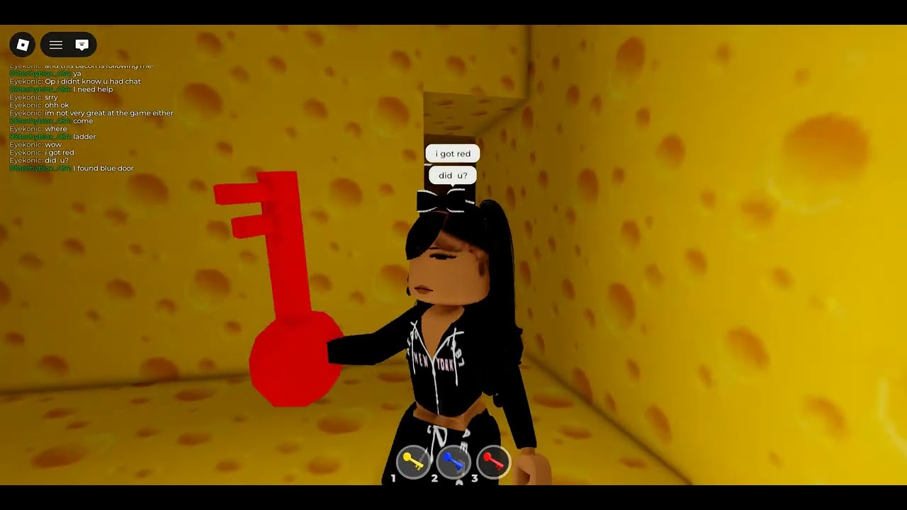 Playing cheese escape chapter 2 with a new friend I made!