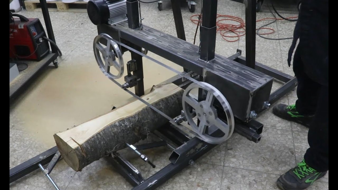 Segheria a nastro - Motore e primo Test #6 - Band sawmill - Engine and first Test #6