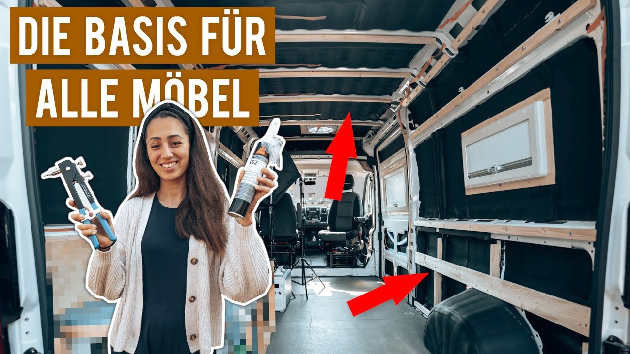 Die BESTE Unterkonstruktion im VAN ∙ BASIS für Küche, Bett, Dusche,... ∙ DIY Camper Selbstausbau #09