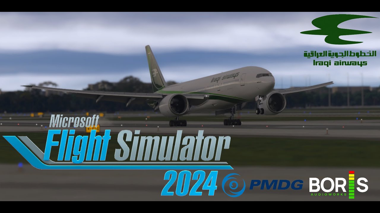 #msfs2024 #iraq Iraqi Airways Boeing 777-200LR | Cinematic Landing at Guangzhou Baiyun | 4K