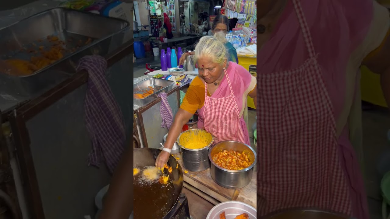 💥 பாண்டிச்சேரி பாட்டி பஜ்ஜி கடை | Pondicherry Famous Street food 