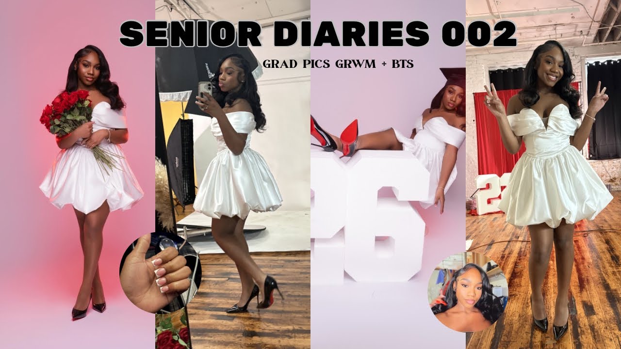 Senior Photoshoot GRWM 👩🏽‍🎓📸 Hair, Makeup + BTS | Teenage Diaries 002