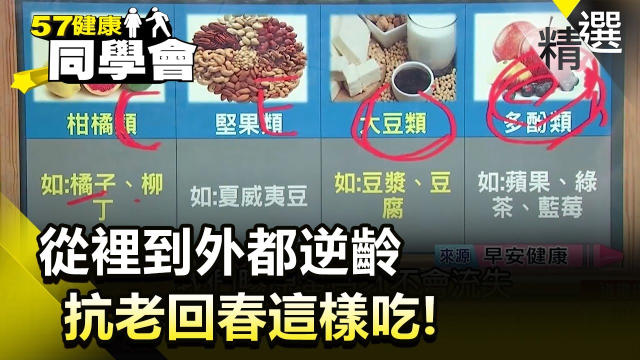 從裡到外都逆齡 抗老回春這樣吃！【健康同學會】精華篇｜隋安德 許晶晶