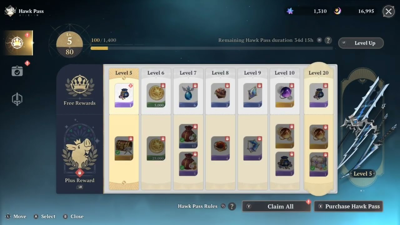 7DS ORIGIN - LEVELLING UP HAWK-PASS CRASHES GAME!