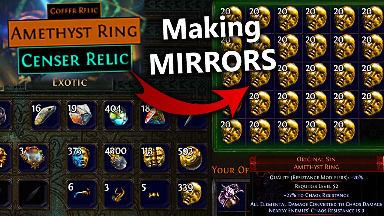 How I Made Multiple Mirrors || POE Sanctum No-Hit Guide