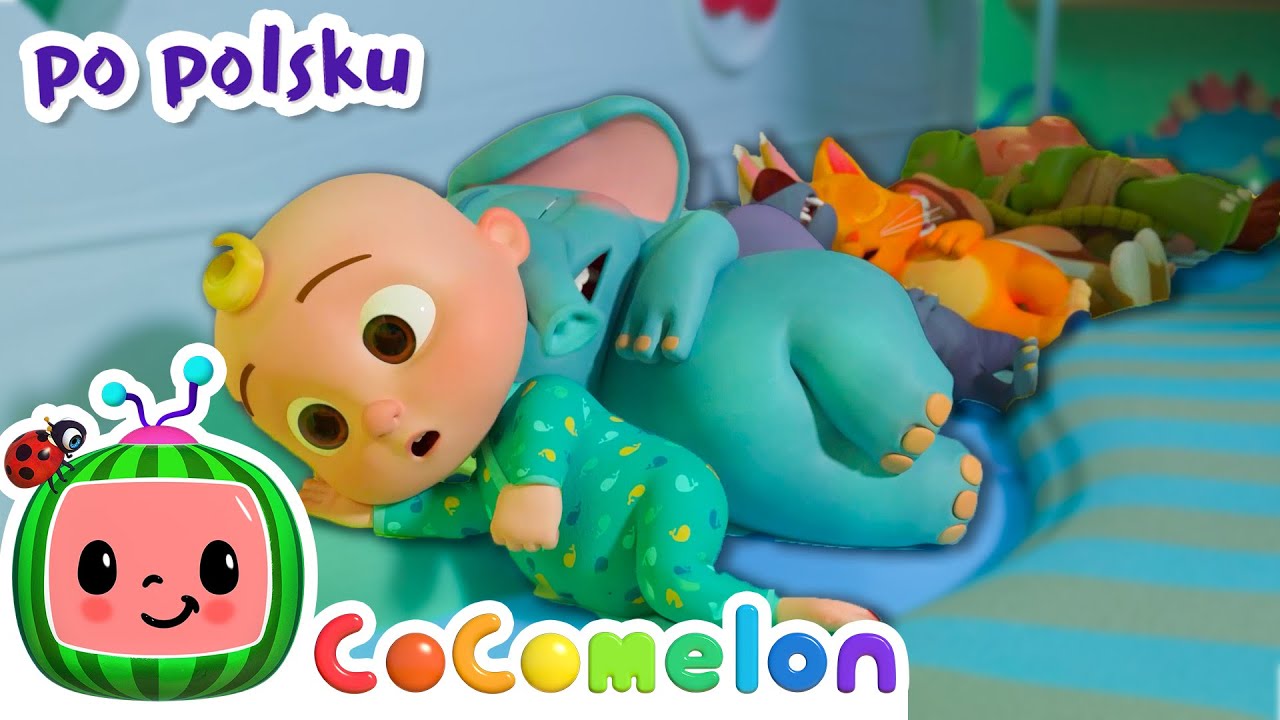 Dziesięcioro chce spać, ale miejsca mu brak! | CoComelon po polsku 🍉🎶 Piosenki dla dzieci