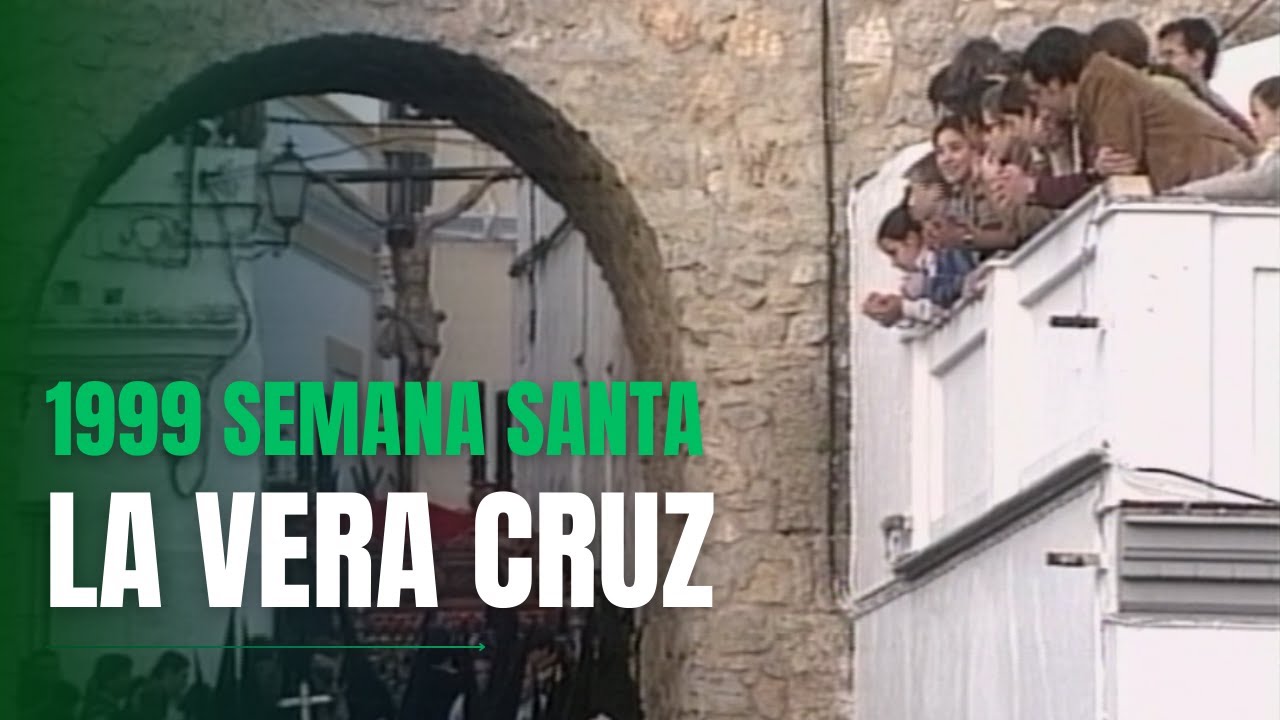 ✝️🌿 Semana Santa Sanlúcar 1999 | La Vera Cruz 🚶‍♂️ Cruzando el Arquillo de Rota