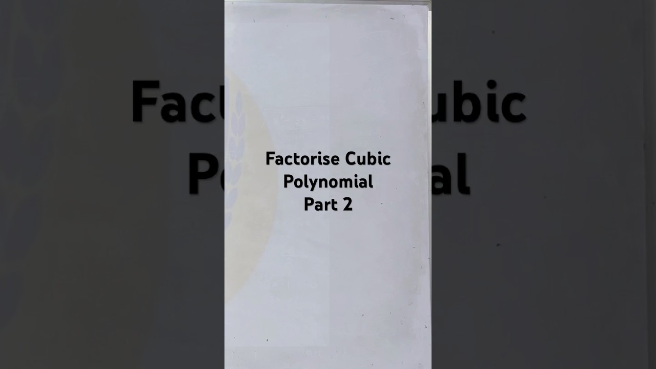 Cubic Polynomial Part 2 #education #geometry #physics #mathematics #ybrantinstitute #boardexamprep