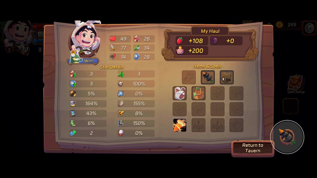 Tavern Tale Example Run Farming by Bin The Carrot Lover Hero Bunny