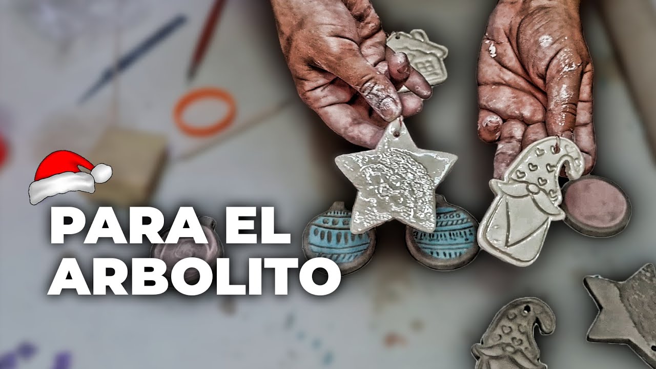 ADORNOS Navideños de CERAMICA (colgantes) 🎄