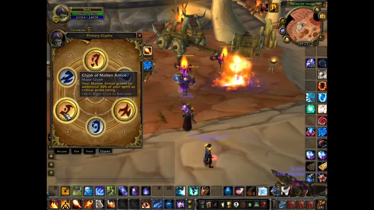 خیلی راحت دی پی اس یک باش 😁💪 mage fire pve 3.3.5
