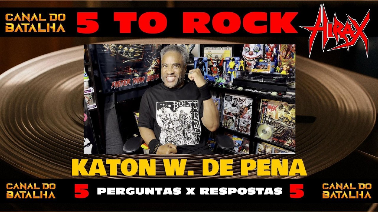 5 TO ROCK: Katon W. De Pena (Hirax) #hirax #thrashmetal #heavymetal