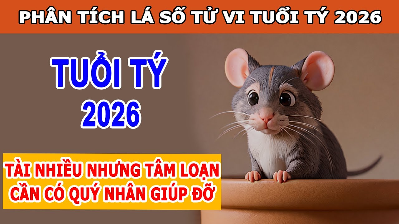 Phân Tích Chuyên Sâu Tử Vi Tuổi Tý Trong Năm 2026  - Tài Lộc Mạnh - Đào Hoa Nở Rộ - Tâm Dễ Loạn