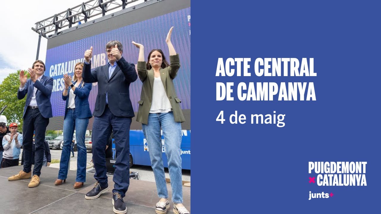 🎥 Acte central amb el president Puigdemont - 04.05.24 #12M