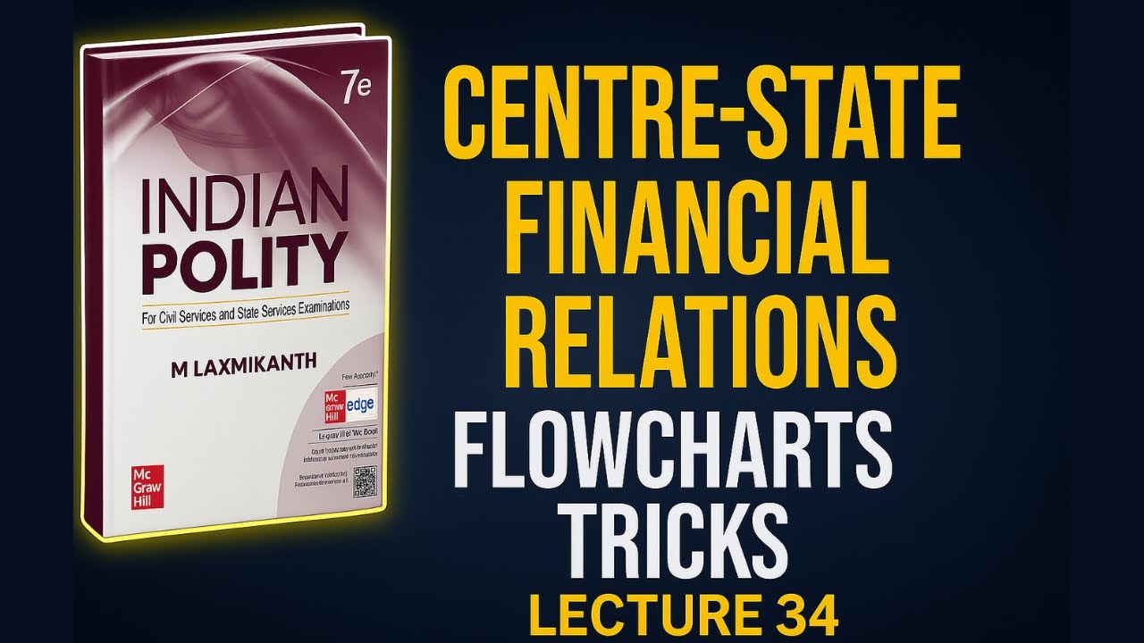 Centre-State Financial Relations | Taxation, Revenue & Grants Explained |  Lecture 34 #upsc #polity