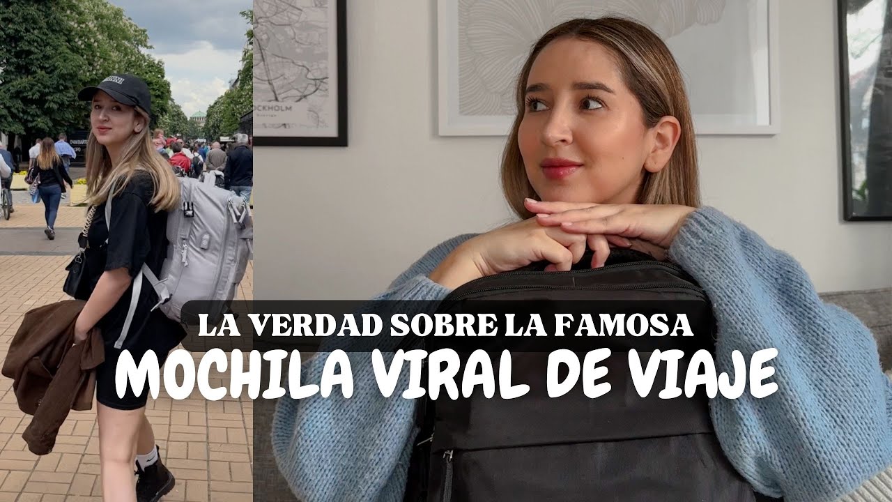 Mochila VIRAL de VIAJE ✈️ Vale la pena? | Cuanto equipaje entra? Pasa GRATIS como ítem personal? 🤔
