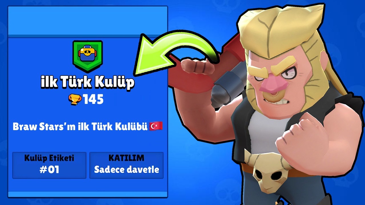 BRAWL STARS'DA AÇILMIŞ İLK TÜRK KULÜBÜNÜ BULDUM😱