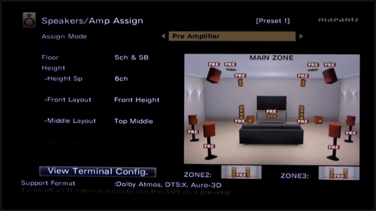 Denon / Marantz AVR/C Features: Pre-Amp Mode