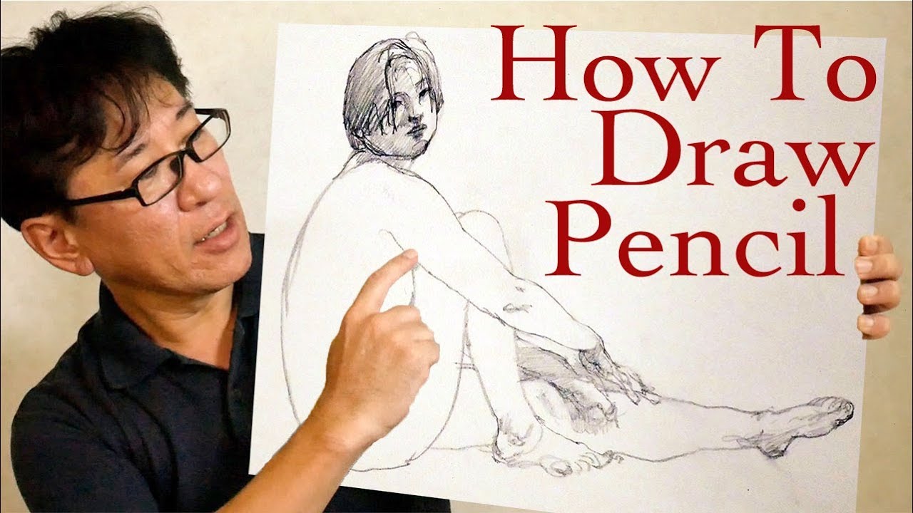 プロポーションの捉え方【10分座りポーズ】絵画教室の人物クロッキー#078