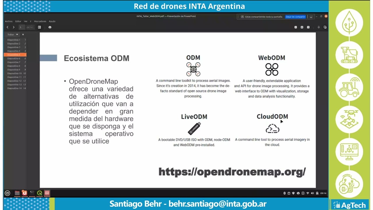 Procesamiento de vuelos fotogramétricos con WEB ODM