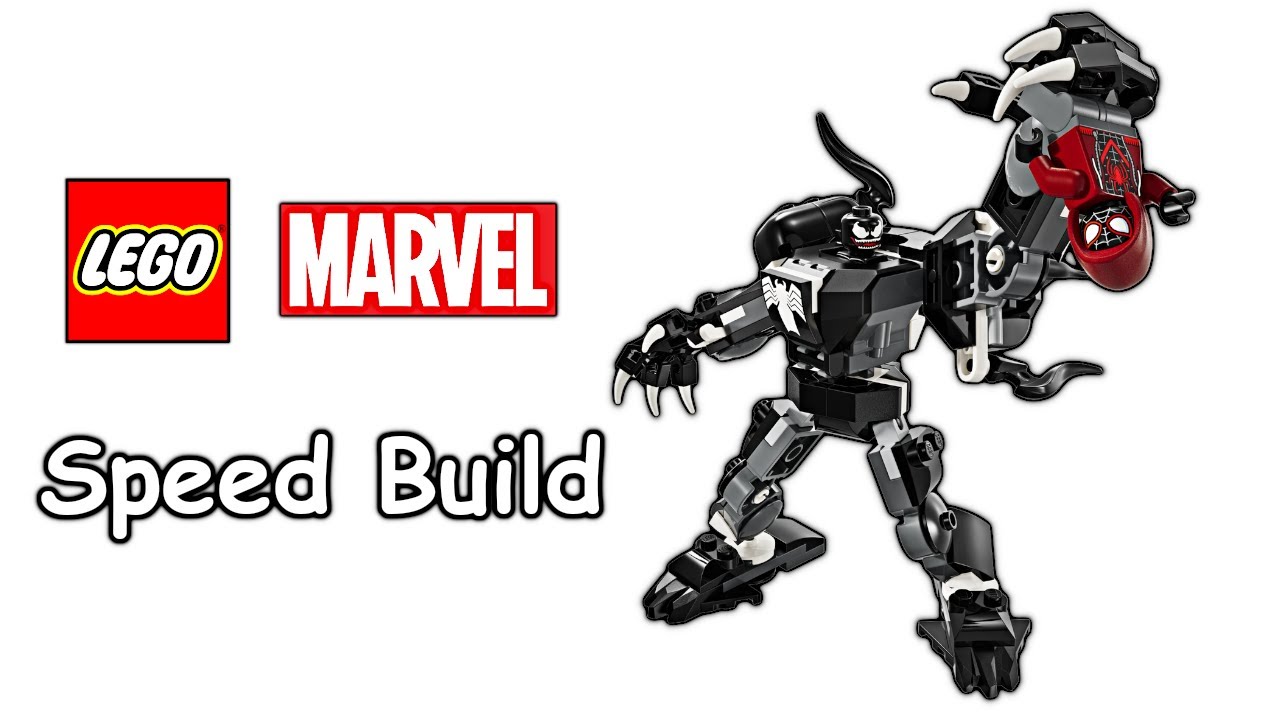 LEGO Marvel Venom Mech Armor vs. Miles Morales - Speed Build! | Set 76276