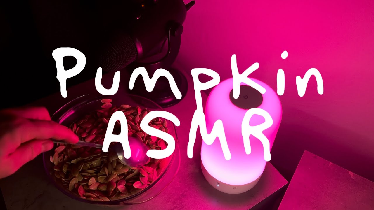 ASMR Pumpkin Seeds at 3AM for sleep🌚🌌