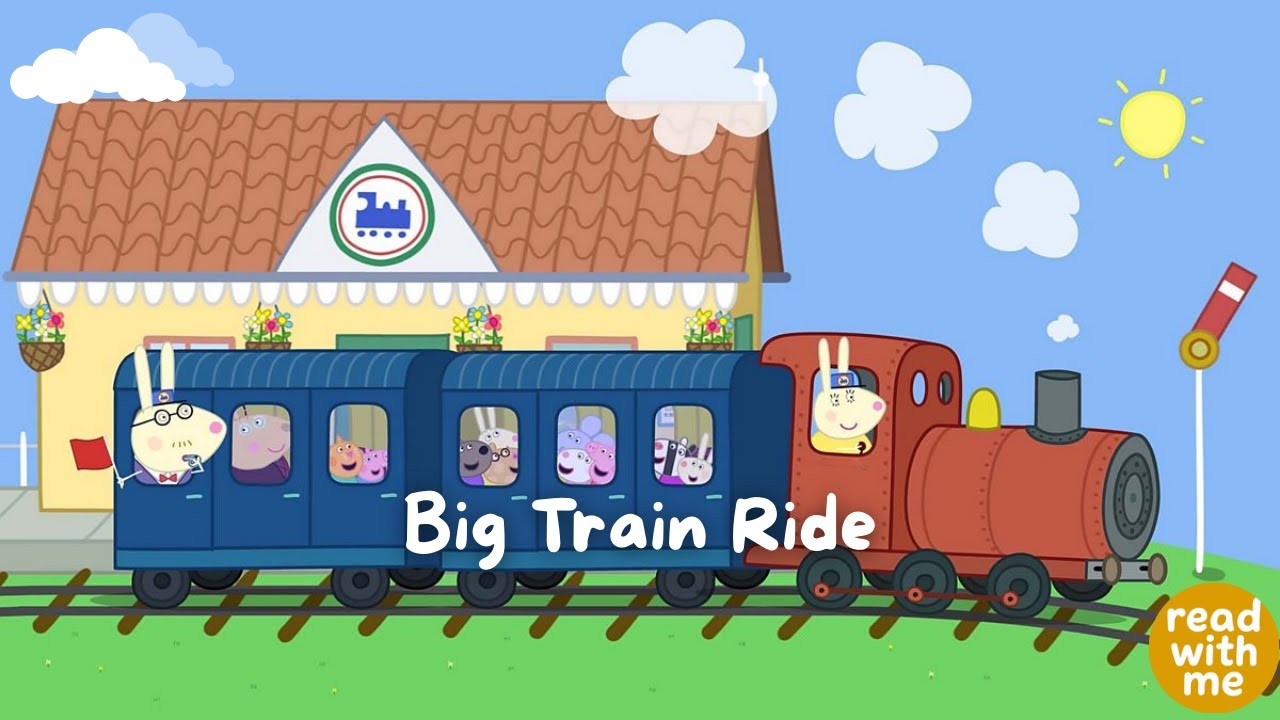 Peppa Pig & George Go on a Train 🚆 | Read Aloud for Kids